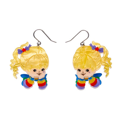 Rainbow Brite Drop Earrings  -  Erstwilder  -  Quirky Resin and Enamel Accessories
