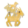 Goat Goals Brooch  -  Erstwilder  -  Quirky Resin and Enamel Accessories