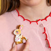 Maple the Bunny Brooch  -  Erstwilder  -  Quirky Resin and Enamel Accessories