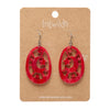 Moonlight Drop Earrings - Red  -  Erstwilder Essentials  -  Quirky Resin and Enamel Accessories