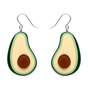 Avocado Affair Drop Earrings  -  Erstwilder  -  Quirky Resin and Enamel Accessories