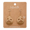 Round Bauble Drop Earrings - Gold  -  Erstwilder Essentials  -  Quirky Resin and Enamel Accessories