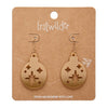 Round Bauble Drop Earrings - Gold