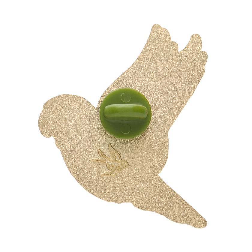 Lulu the Lorikeet Enamel Pin  -  Erstwilder  -  Quirky Resin and Enamel Accessories