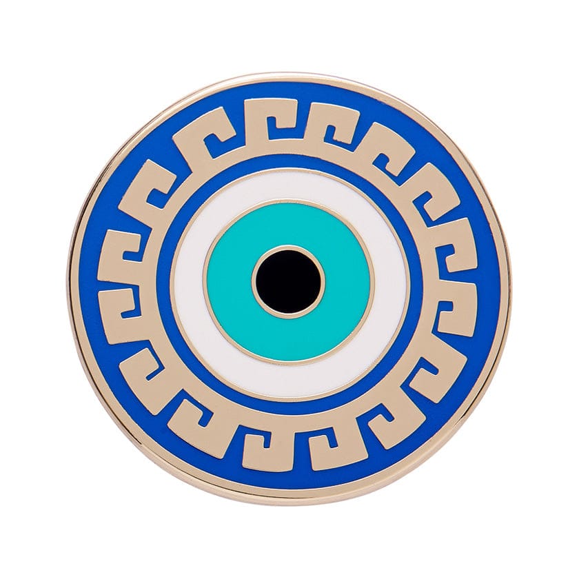 Evil Eye Amulet Enamel Pin  -  Erstwilder  -  Quirky Resin and Enamel Accessories