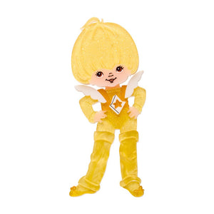 Canary Yellow Brooch  -  Erstwilder  -  Quirky Resin and Enamel Accessories