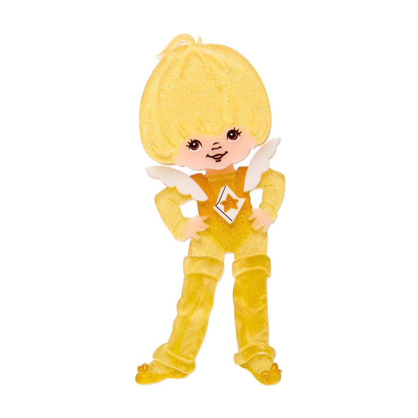 Canary Yellow Brooch  -  Erstwilder  -  Quirky Resin and Enamel Accessories