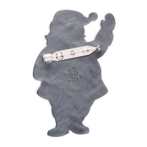 Santa’s Surprise Brooch  -  Erstwilder  -  Quirky Resin and Enamel Accessories