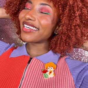 Apple Dumplin’ Brooch  -  Erstwilder  -  Quirky Resin and Enamel Accessories