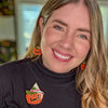Witch O'Lantern Drop Earrings  -  Erstwilder  -  Quirky Resin and Enamel Accessories
