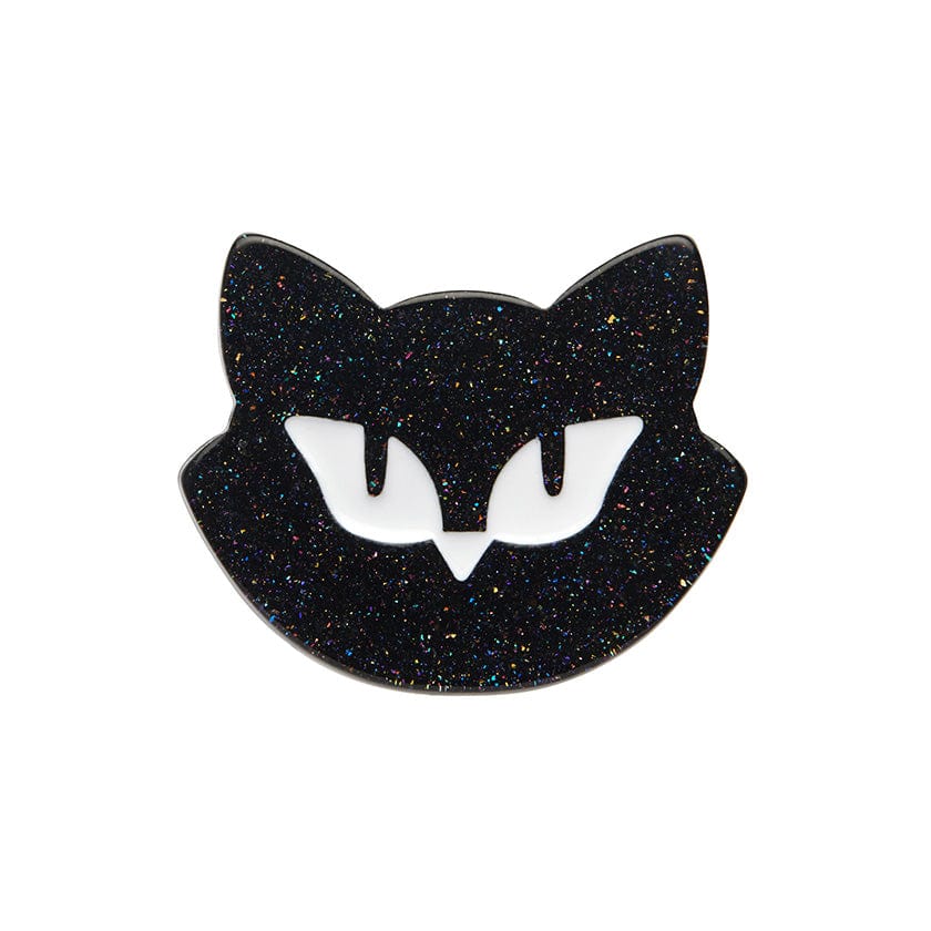 Shadow the Cat Mini Brooch  -  Erstwilder  -  Quirky Resin and Enamel Accessories