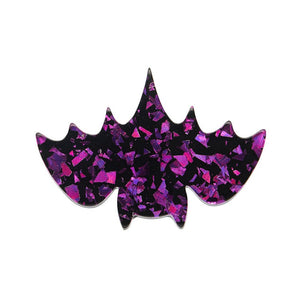 Fang Time Bat Mini Brooch  -  Erstwilder  -  Quirky Resin and Enamel Accessories