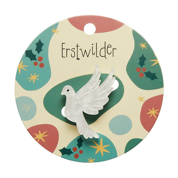 Christmas Dove Mini Brooch – Erstwilder