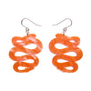 The Rowdy Rattlesnake Drop Earrings  -  Erstwilder  -  Quirky Resin and Enamel Accessories