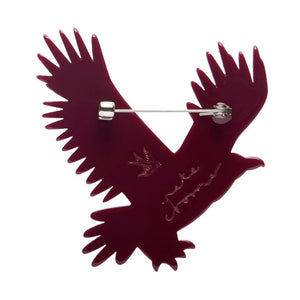 The Bold Bald Eagle Brooch  -  Erstwilder  -  Quirky Resin and Enamel Accessories