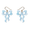 Bows Drop Earrings – Blue