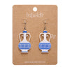 Amphora Drop Earrings - White  -  Erstwilder Essentials  -  Quirky Resin and Enamel Accessories