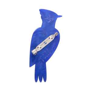 The Boisterous Blue Jay Brooch  -  Erstwilder  -  Quirky Resin and Enamel Accessories