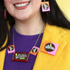 Willy Wonka Bar Brooch  -  Erstwilder  -  Quirky Resin and Enamel Accessories