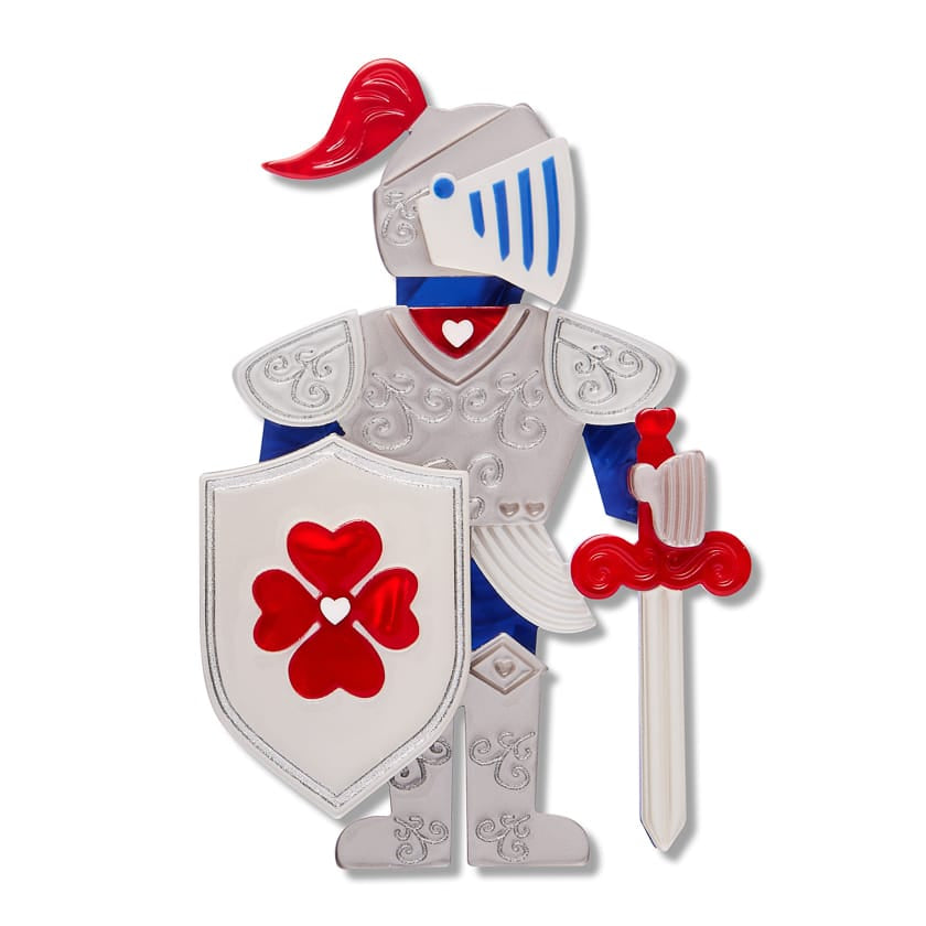 Plot Armour Brooch  -  Erstwilder  -  Quirky Resin and Enamel Accessories