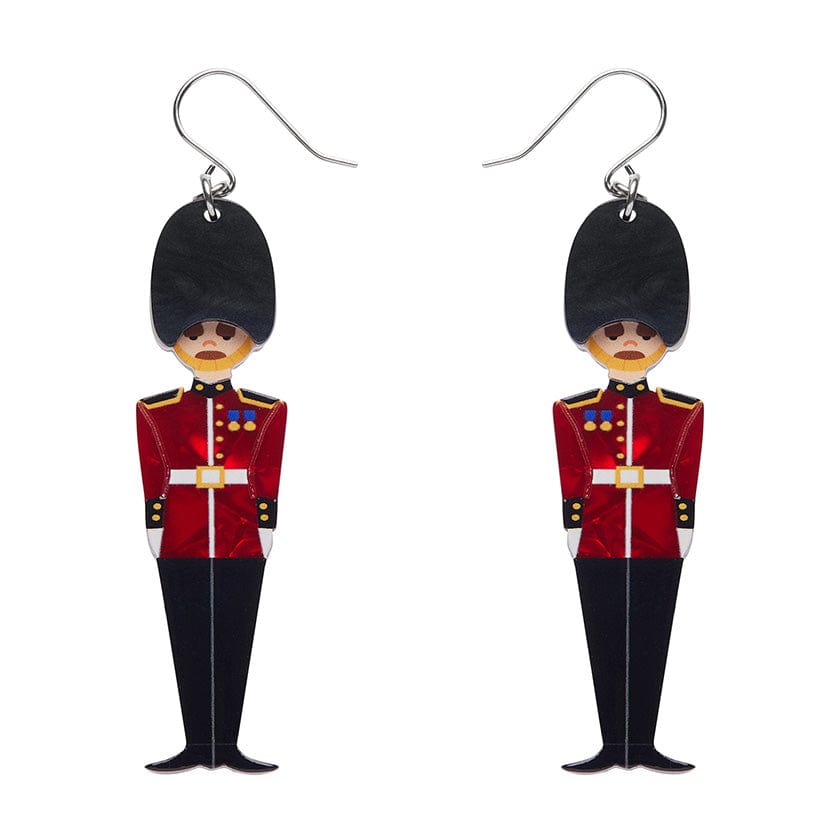 Changing of the Guard Drop Earrings (IMPERFECT)  -  Erstwilder  -  Quirky Resin and Enamel Accessories