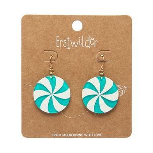 Lollies Drop Earrings - Green  -  Erstwilder Essentials  -  Quirky Resin and Enamel Accessories