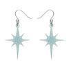 Atomic Star Glitter Drop Earring - Blue