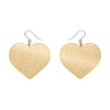 Love Heart Mirror Drop Earrings - Gold  -  Erstwilder Essentials  -  Quirky Resin and Enamel Accessories