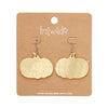 Pumpkin Magic Mirror Drop Earrings - Gold