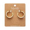 Daisy Hoop Stud Earrings - Yellow  -  Erstwilder Essentials  -  Quirky Resin and Enamel Accessories