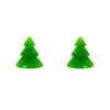 Tree Ripple Stud Earrings - Green  -  Erstwilder Essentials  -  Quirky Resin and Enamel Accessories