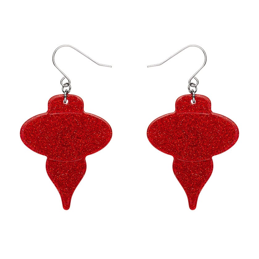 Rhinestone Glitter Drop Earrings