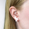 White Dove Stud Earrings