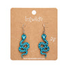 Snake Textured Resin Drop Earrings - Emerald  -  Erstwilder Essentials  -  Quirky Resin and Enamel Accessories