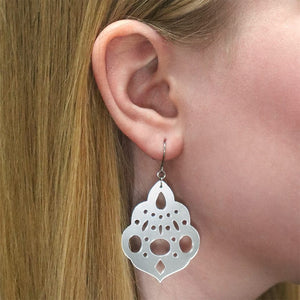 Boho Chandelier Essential Drop Earrings - Silver  -  Erstwilder Essentials  -  Quirky Resin and Enamel Accessories