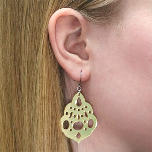 Boho Chandelier Essential Drop Earrings - Gold  -  Erstwilder Essentials  -  Quirky Resin and Enamel Accessories