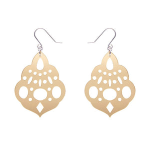 Boho Chandelier Essential Drop Earrings - Gold  -  Erstwilder Essentials  -  Quirky Resin and Enamel Accessories