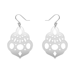 Boho Chandelier Essential Drop Earrings - Silver  -  Erstwilder Essentials  -  Quirky Resin and Enamel Accessories