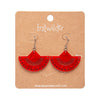 Boho Fan Essential Drop Earrings - Red