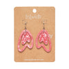 Atomic Boomerang Drop Earrings - Pink  -  Erstwilder Essentials  -  Quirky Resin and Enamel Accessories
