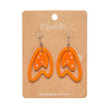 Atomic Boomerang Drop Earrings - Orange  -  Erstwilder Essentials  -  Quirky Resin and Enamel Accessories