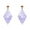 Atomic Diamond Drop Earrings - Lilac  -  Erstwilder Essentials  -  Quirky Resin and Enamel Accessories