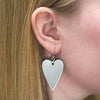 From the Heart Essential Drop Earrings - Silver