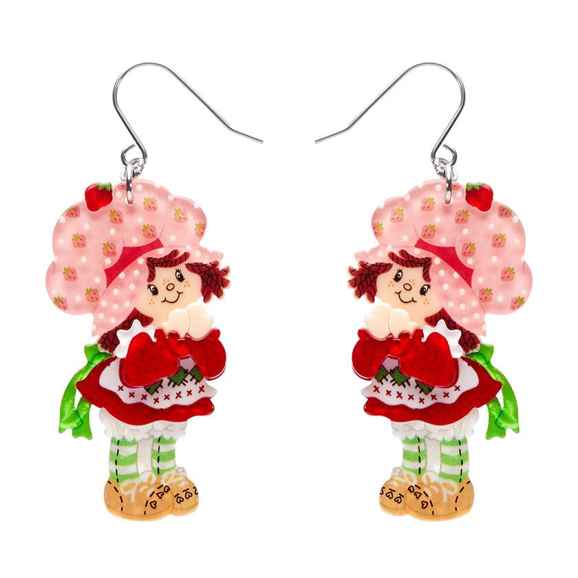 Simple Strawberry Pleasures Drop Earrings (IMPERFECT)  -  Erstwilder  -  Quirky Resin and Enamel Accessories