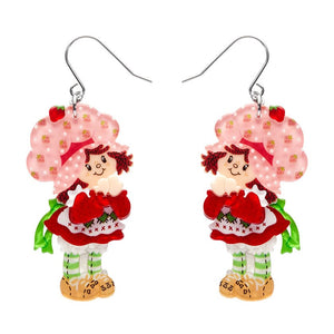 Simple Strawberry Pleasures Drop Earrings (IMPERFECT)  -  Erstwilder  -  Quirky Resin and Enamel Accessories