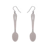 Spoon, Please! Drop Earrings - Silver