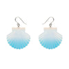 Sea Shell Drop Earrings - Iridescent  -  Erstwilder Essentials  -  Quirky Resin and Enamel Accessories
