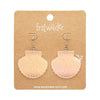 Sea Shell Drop Earrings - Iridescent  -  Erstwilder Essentials  -  Quirky Resin and Enamel Accessories