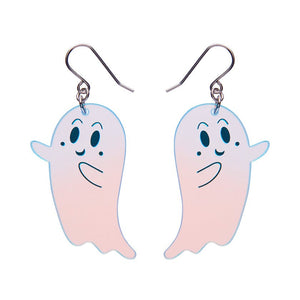 Ghost Drop Earrings - Iridescent  -  Erstwilder Essentials  -  Quirky Resin and Enamel Accessories