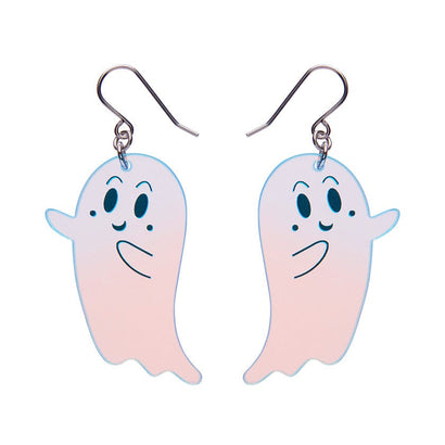 Ghost Drop Earrings - Iridescent  -  Erstwilder Essentials  -  Quirky Resin and Enamel Accessories